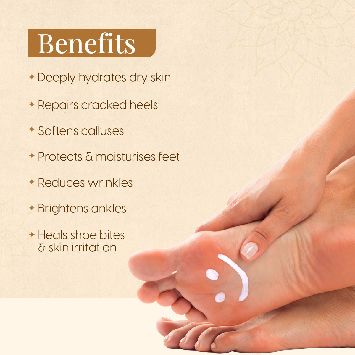 Foot Cream for Cracked Heels & Dry Feet with Moisturising Silicone Cotton Socks Callus Repair