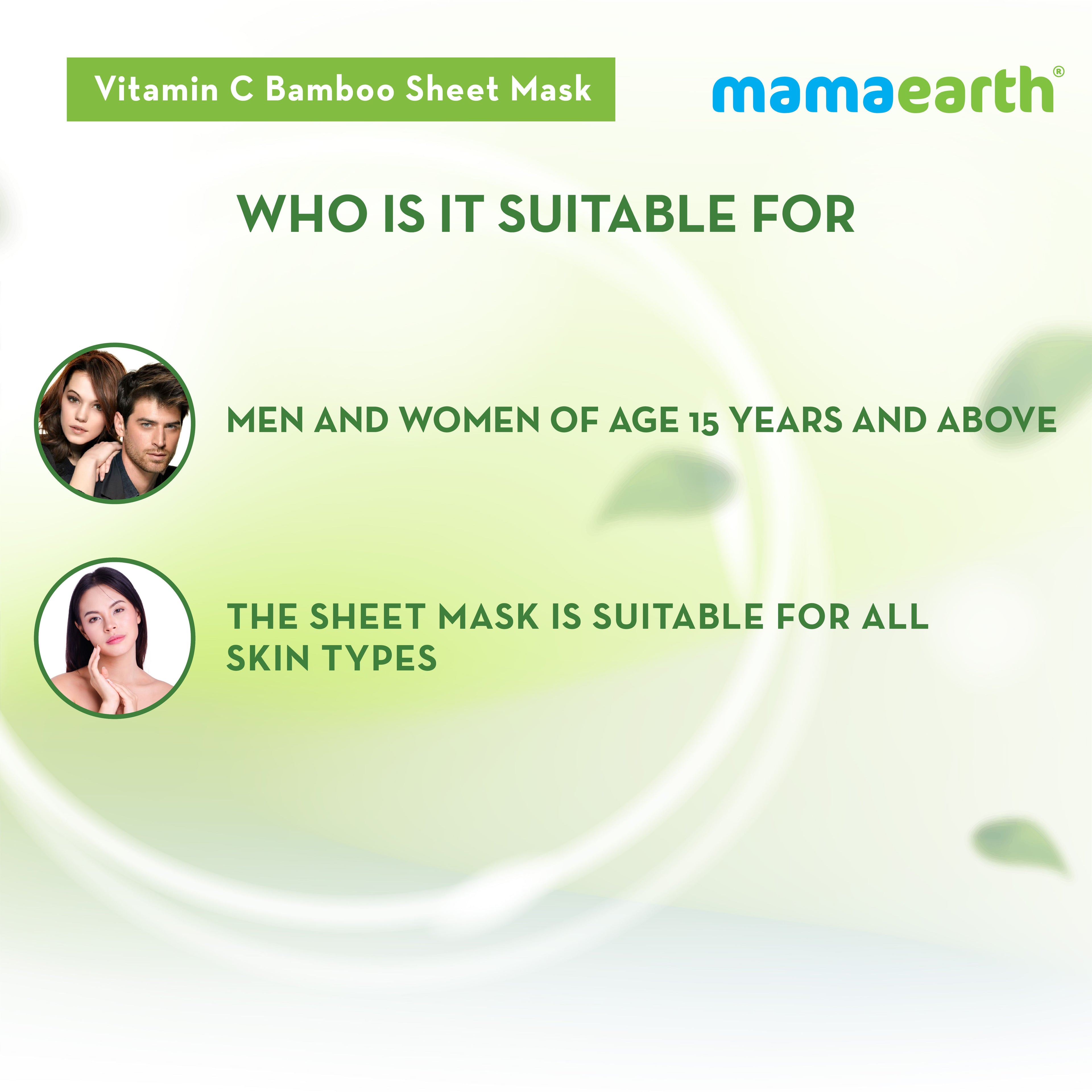 Vitamin C Bamboo Sheet Mask with Vitamin C & Honey for Skin Illumination