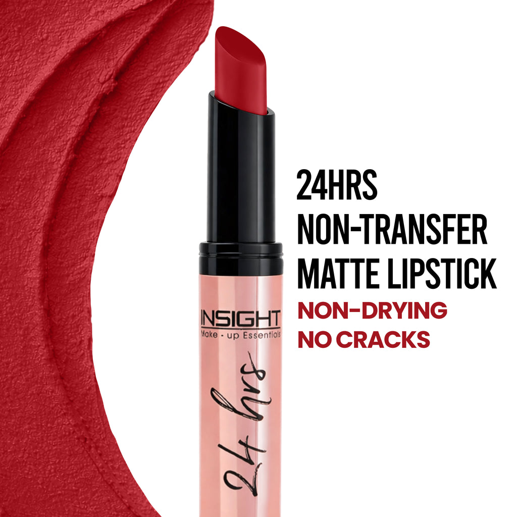 24 Hrs Non Transfer Matte Lipstick, Creamy Texture Matte Finish, Waterproof - Vamp Me Up