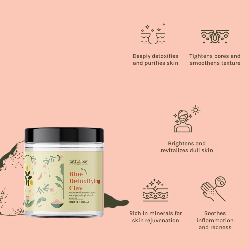 Serbian Blue Clay - Detoxifies, Purifies Pores & Restores Glow for Balanced, Healthy Skin