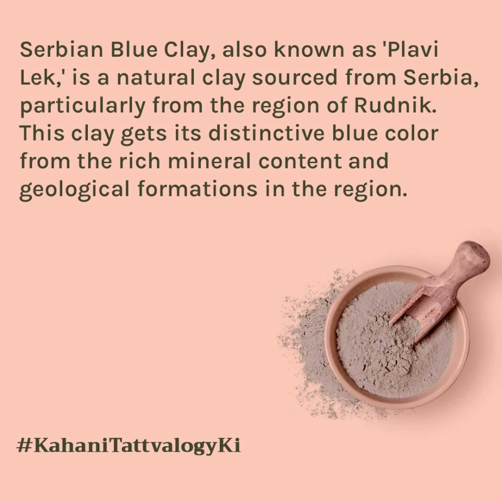Serbian Blue Clay - Detoxifies, Purifies Pores & Restores Glow for Balanced, Healthy Skin