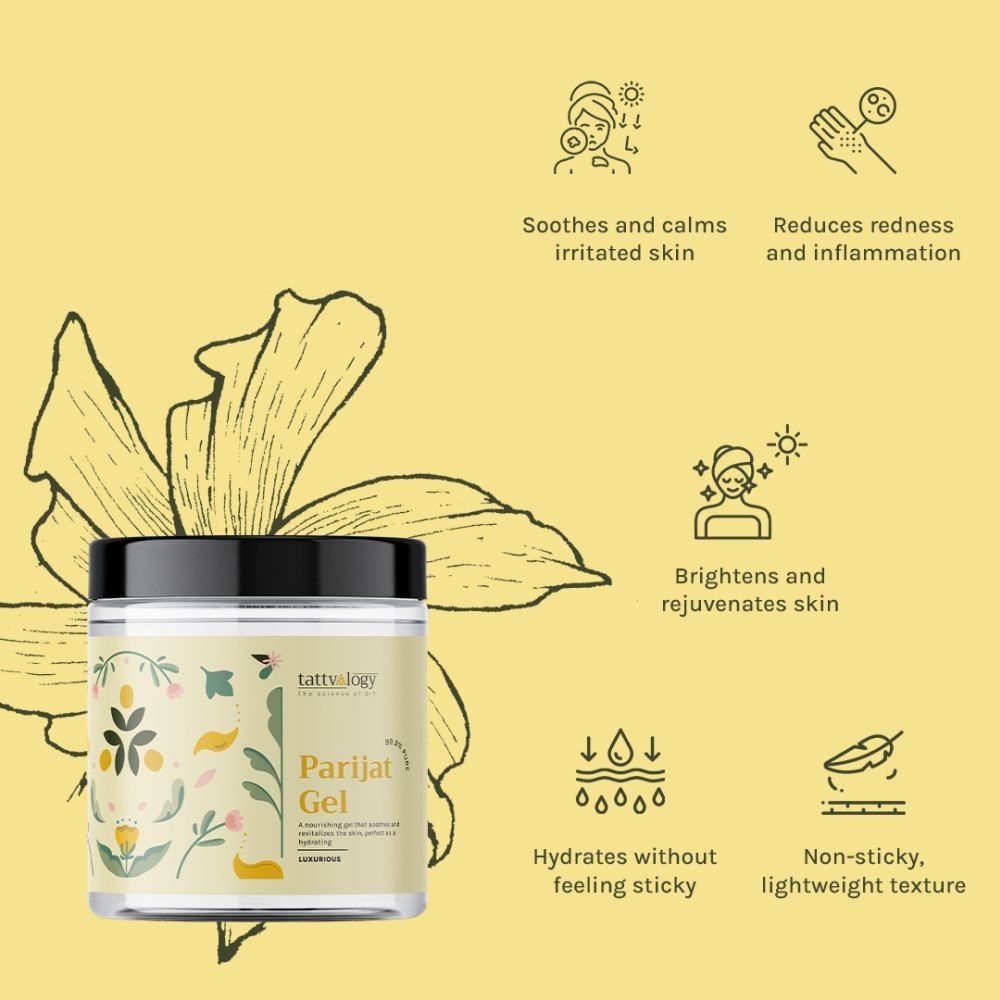 Parijat Gel - Soothes Skin, Reduces Acne & Pigmentation for a Clear, Radiant Complexion