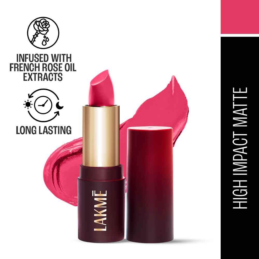 Forever Matte Lipstick, Made With French Rose Oil Extracts - Pink Prom