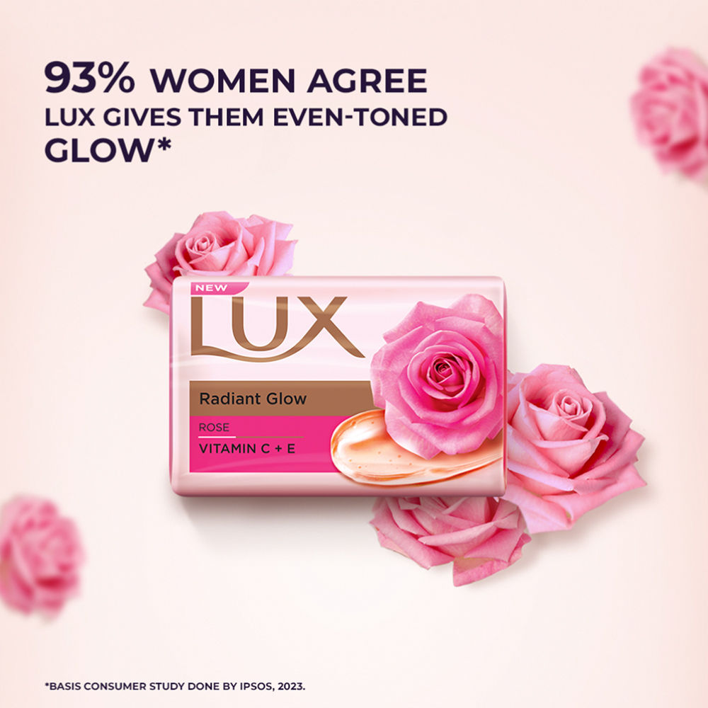 Even-Toned Glow Bathing Soap Infused With Vitamin C & E - Buy 4 Get 1 Free