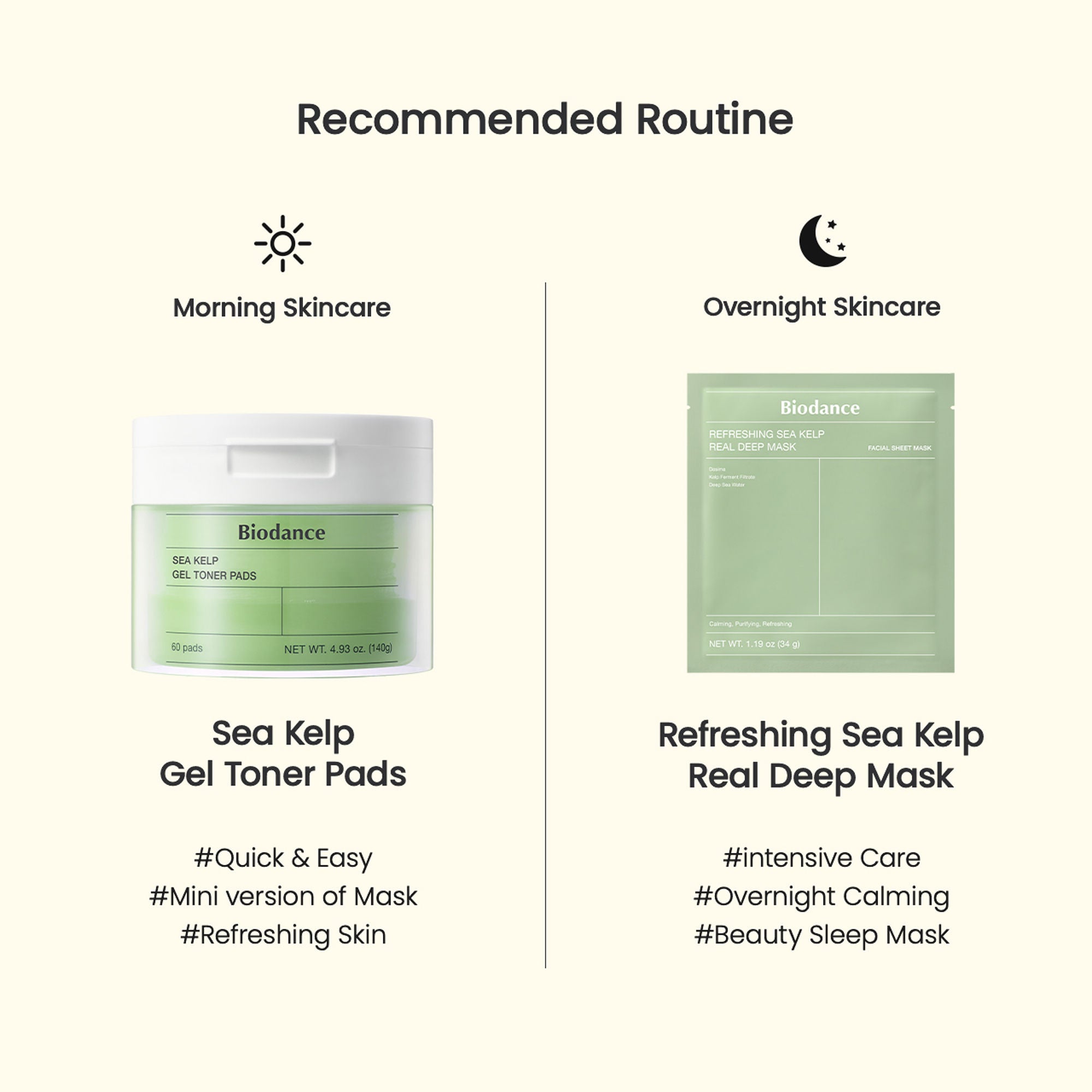 Sea Kelp Gel Toner Pads