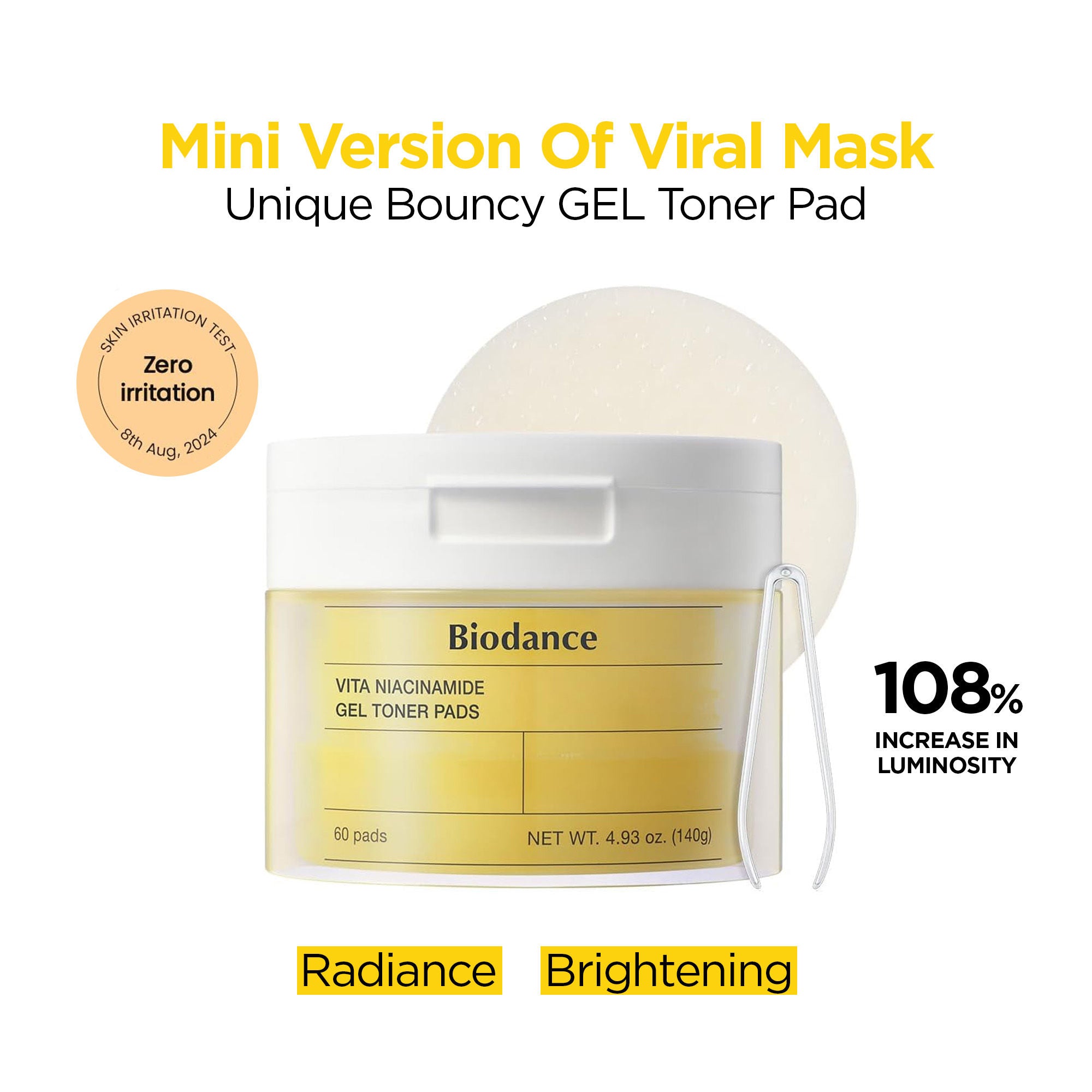 Vita Niacinamide Gel Toner Pads