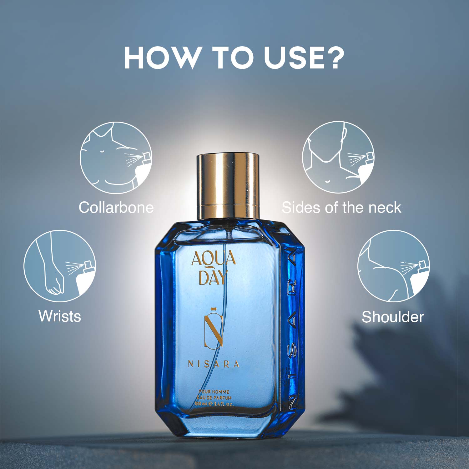 Aqua Day - Perfume For Men,Eau De Parfum,Long Lasting Fresh Aquatic Fragrance