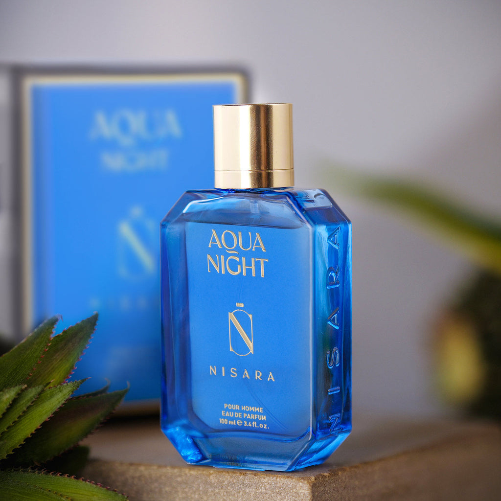 Aqua Night - Perfume For Men,Eau De Parfum,Long Lasting Marine Woody Fragrance