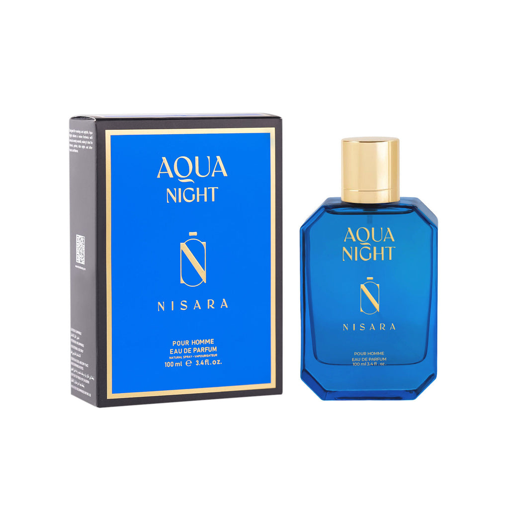 Aqua Night - Perfume For Men,Eau De Parfum,Long Lasting Marine Woody Fragrance