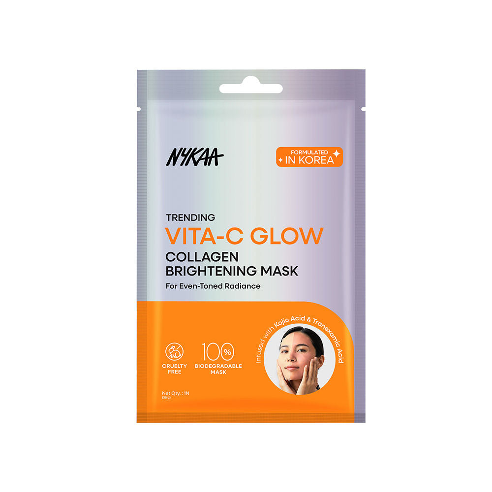 Nykaa Skin Vita-C Glow Collagen Brightening Overnight Mask With Kojic Acid For Glowing Skin