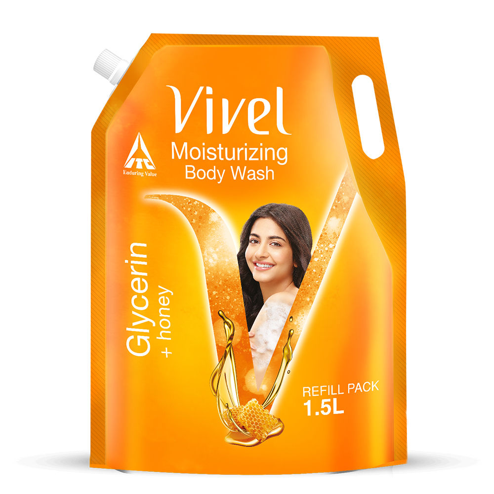 Moisturizing Body Wash Glycerin & Honey Shower Gel Supersaver XL Refill Pouch