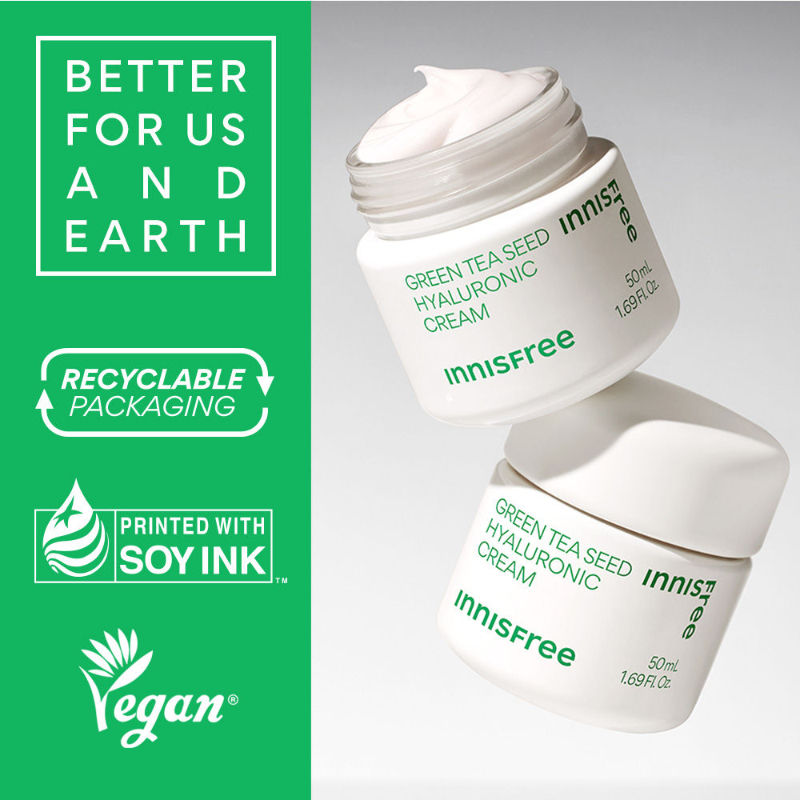 Green Tea Seed Cream - Hydrating & Soothing Moisturizer With Hyaluronic Acid