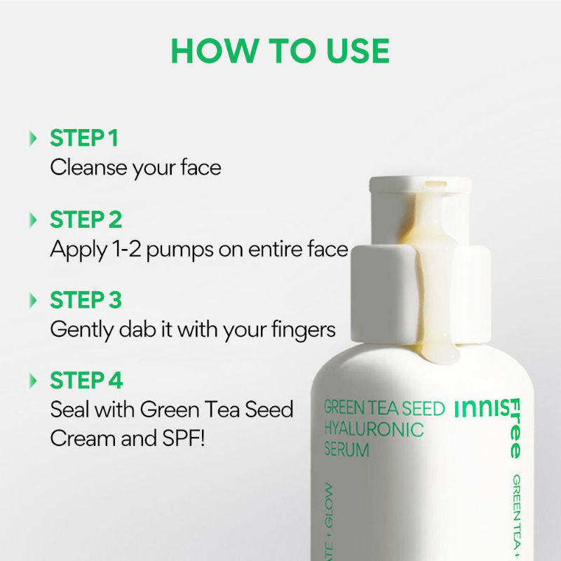 Hyaluronic Acid Green Tea Seed Serum For Glowing & Hydrated Skin