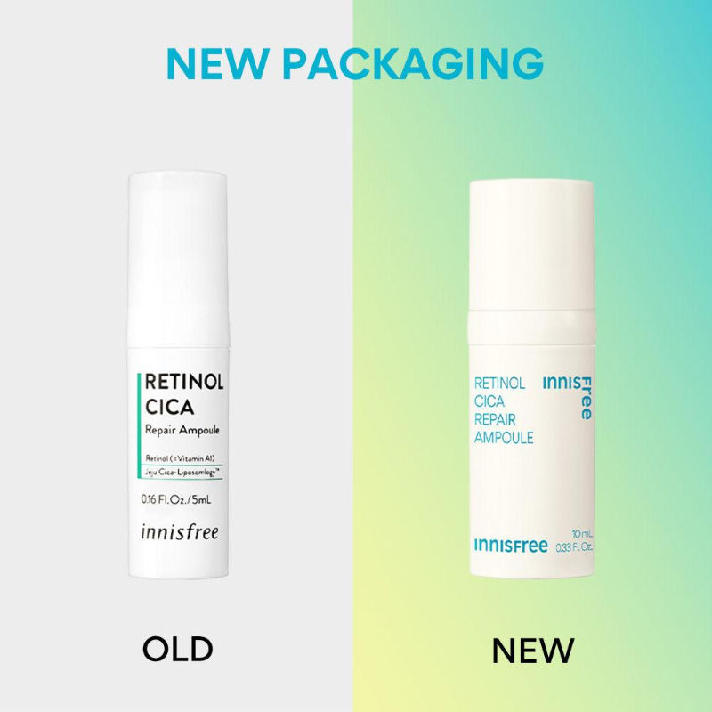 Retinol Cica Repair Ampoule With Hyaluronic Acid, Reduces Skin Blemishes - Sensitive Skin