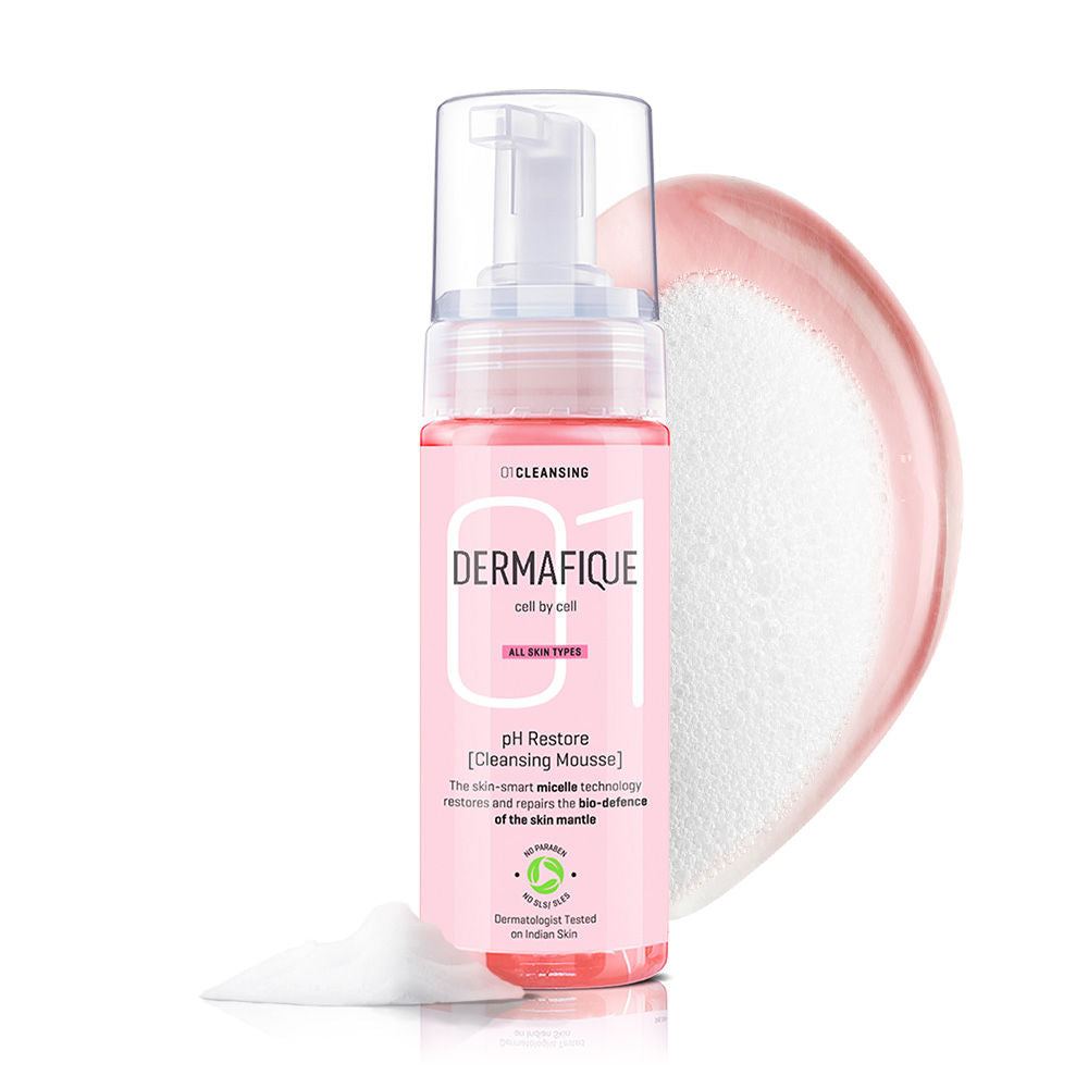 Ph Restore Cleansing Mousse, Foaming Face Wash, Restores And Repairs Skin Barrier