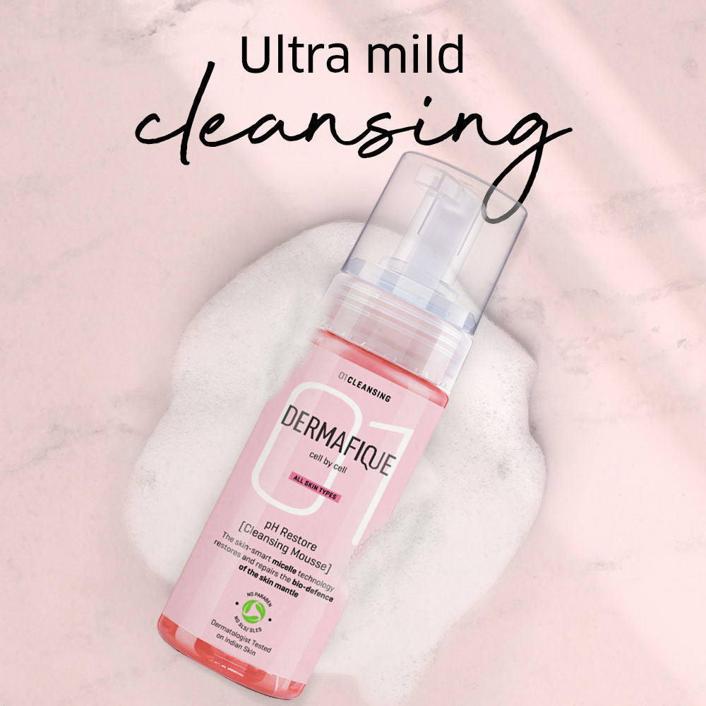 Ph Restore Cleansing Mousse, Foaming Face Wash, Restores And Repairs Skin Barrier