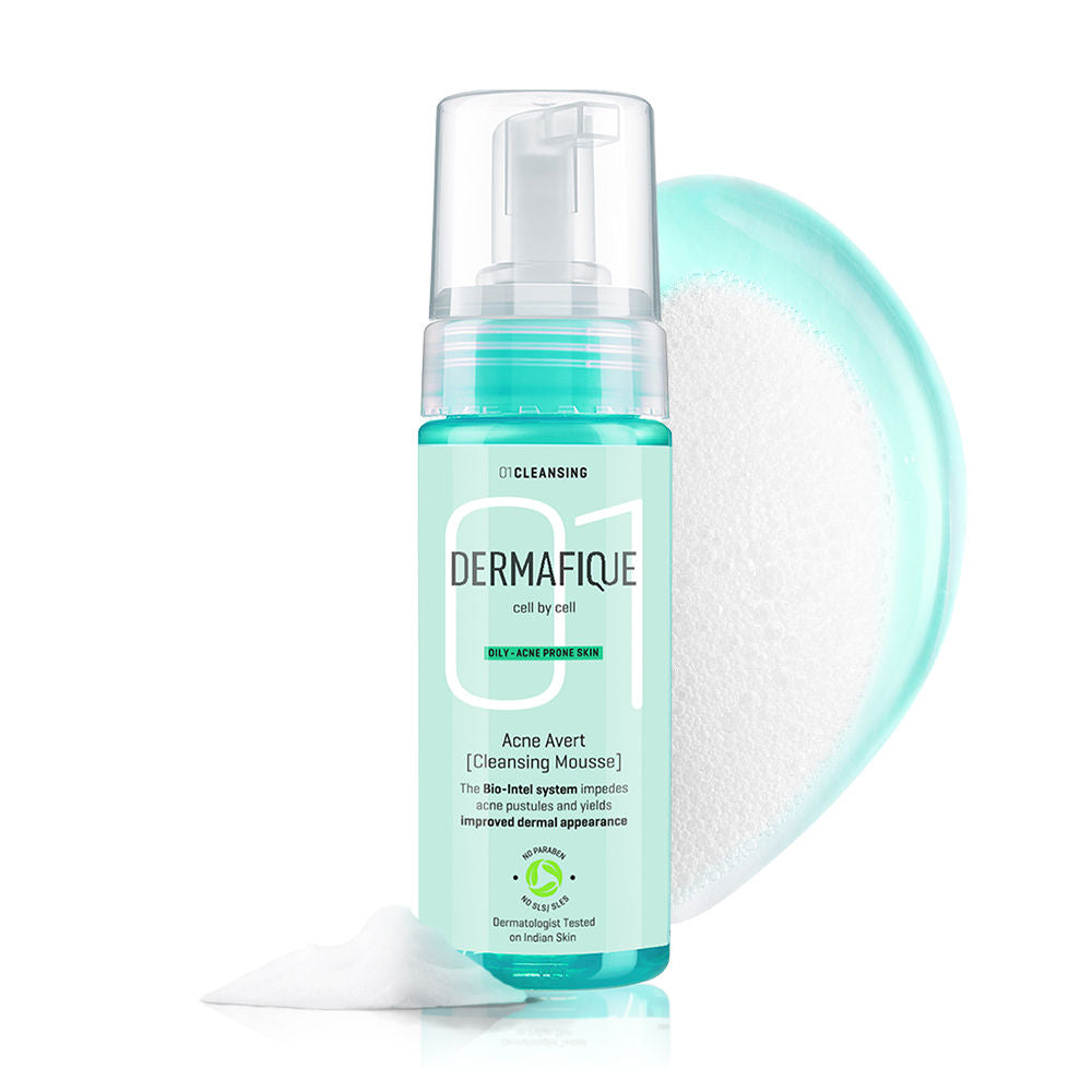 Acne Avert Cleansing Mousse, Foaming Face Wash With Salicylic Acid, Reduces Acne