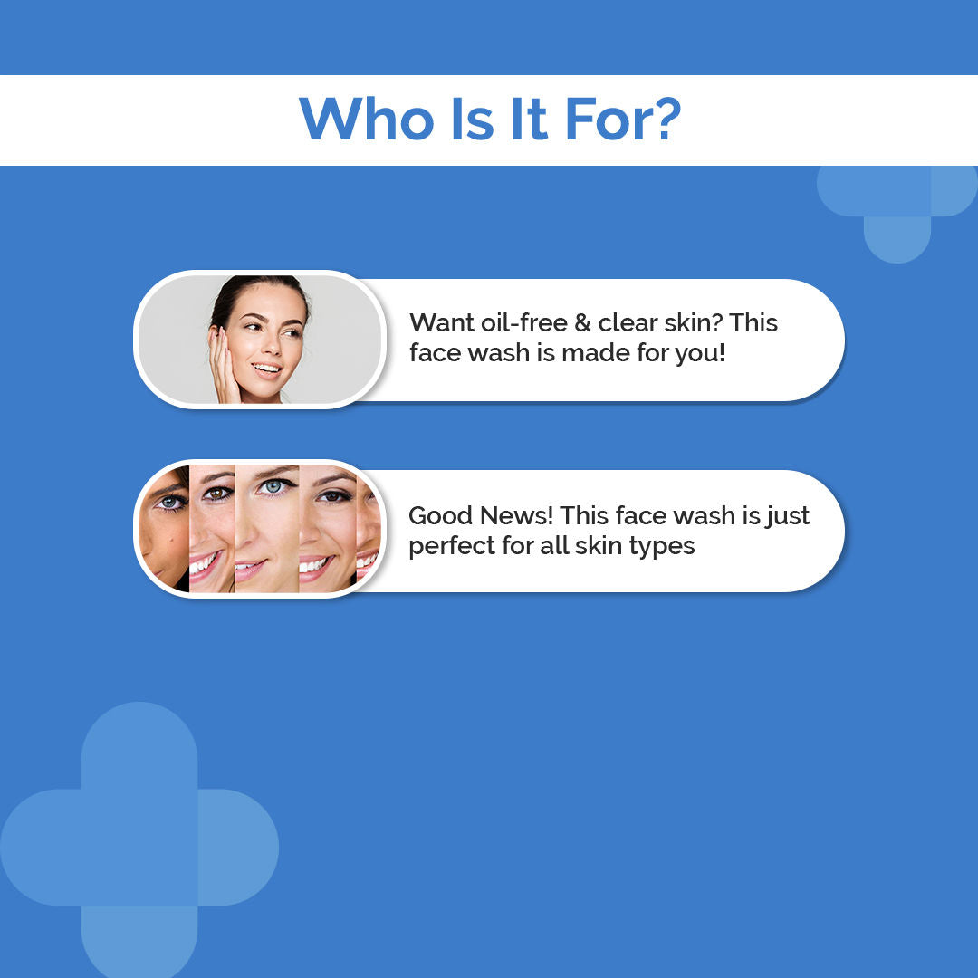 Oil-free Daily Face Wash With Hyaluronic Acid Glycolic Acid For Hydrated Skin