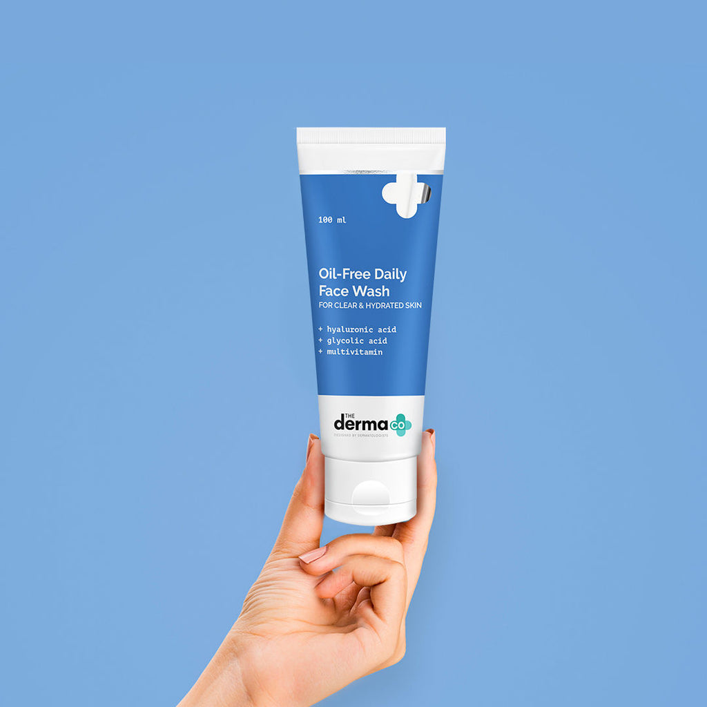 Oil-free Daily Face Wash With Hyaluronic Acid Glycolic Acid For Hydrated Skin