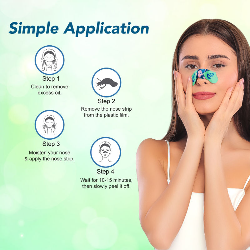 Korean Glass Skin Essence Nose Strips - 20 Strips(10 Strip+ 10 Wipes)