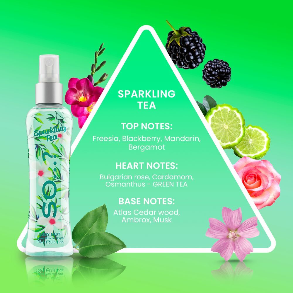Sparkling Tea Body Mist Fragrance Spray For Her