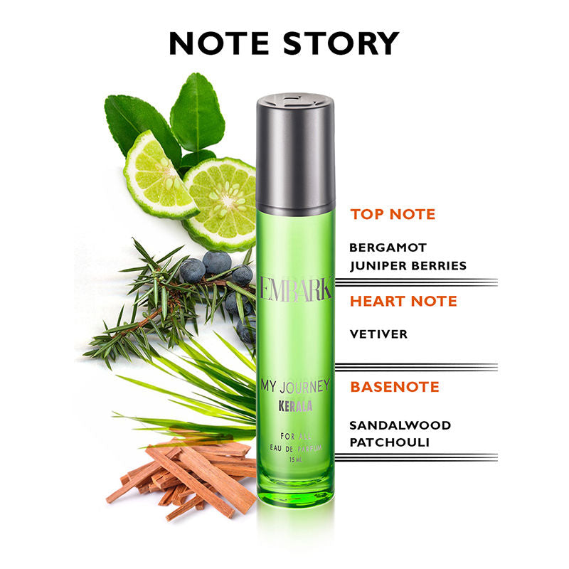 My Journey Kerala-EDP Scent, Fragrance Mist For Men & Women, Perfume