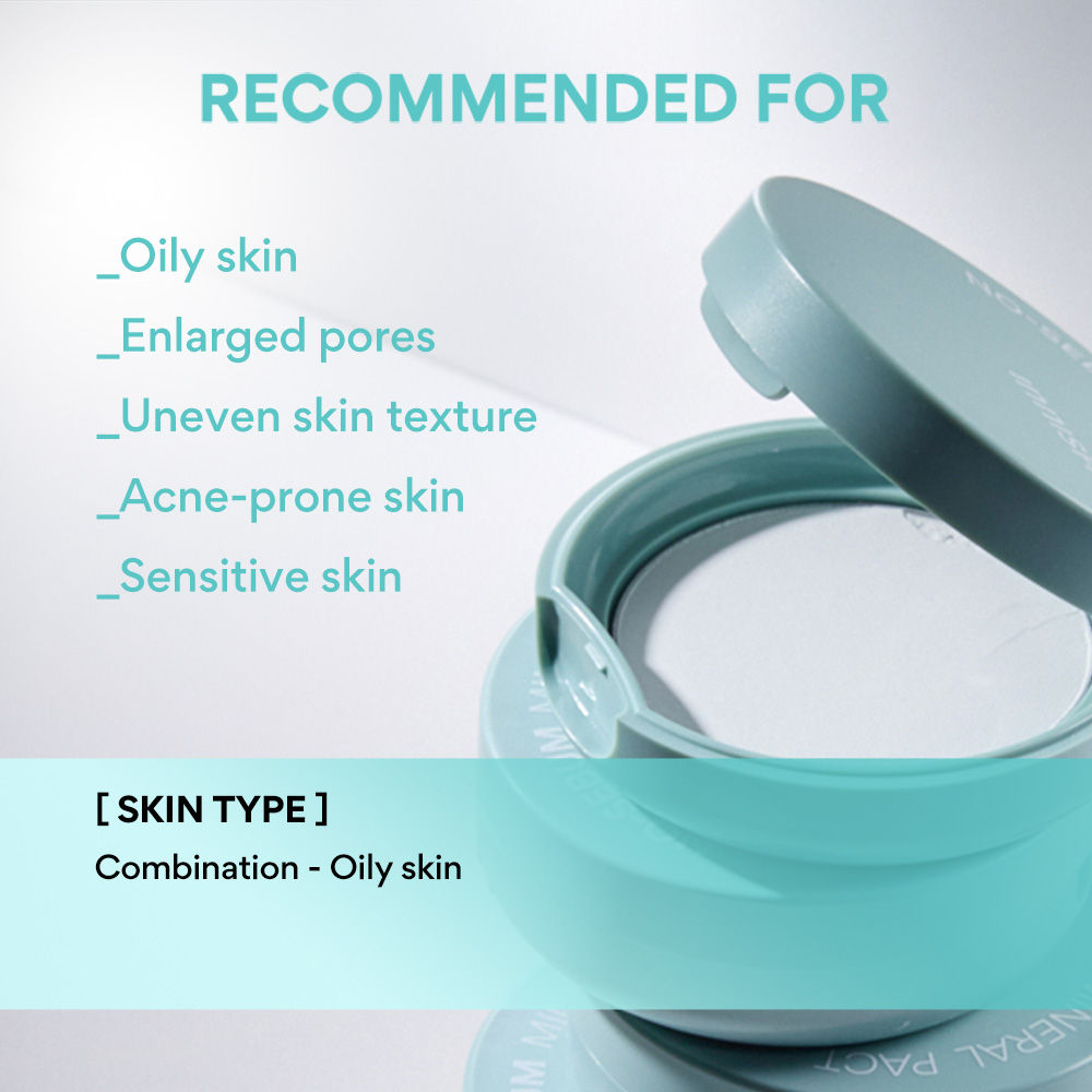 No Sebum Mineral Pact For Oil Control & Skin Tone Correction