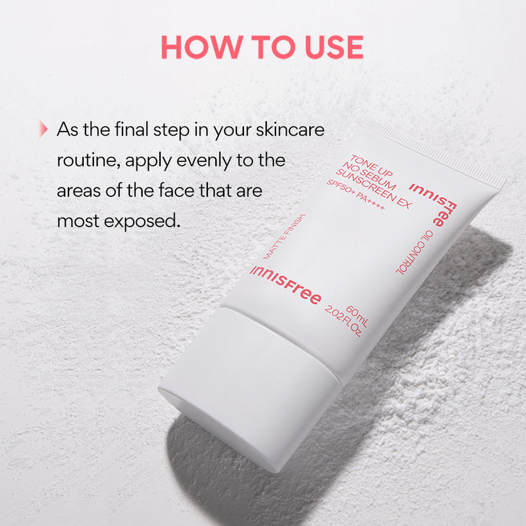 Tone Up No Sebum Sunscreen EX SPF 50+ PA++++ For Oil Control - Matte Finish