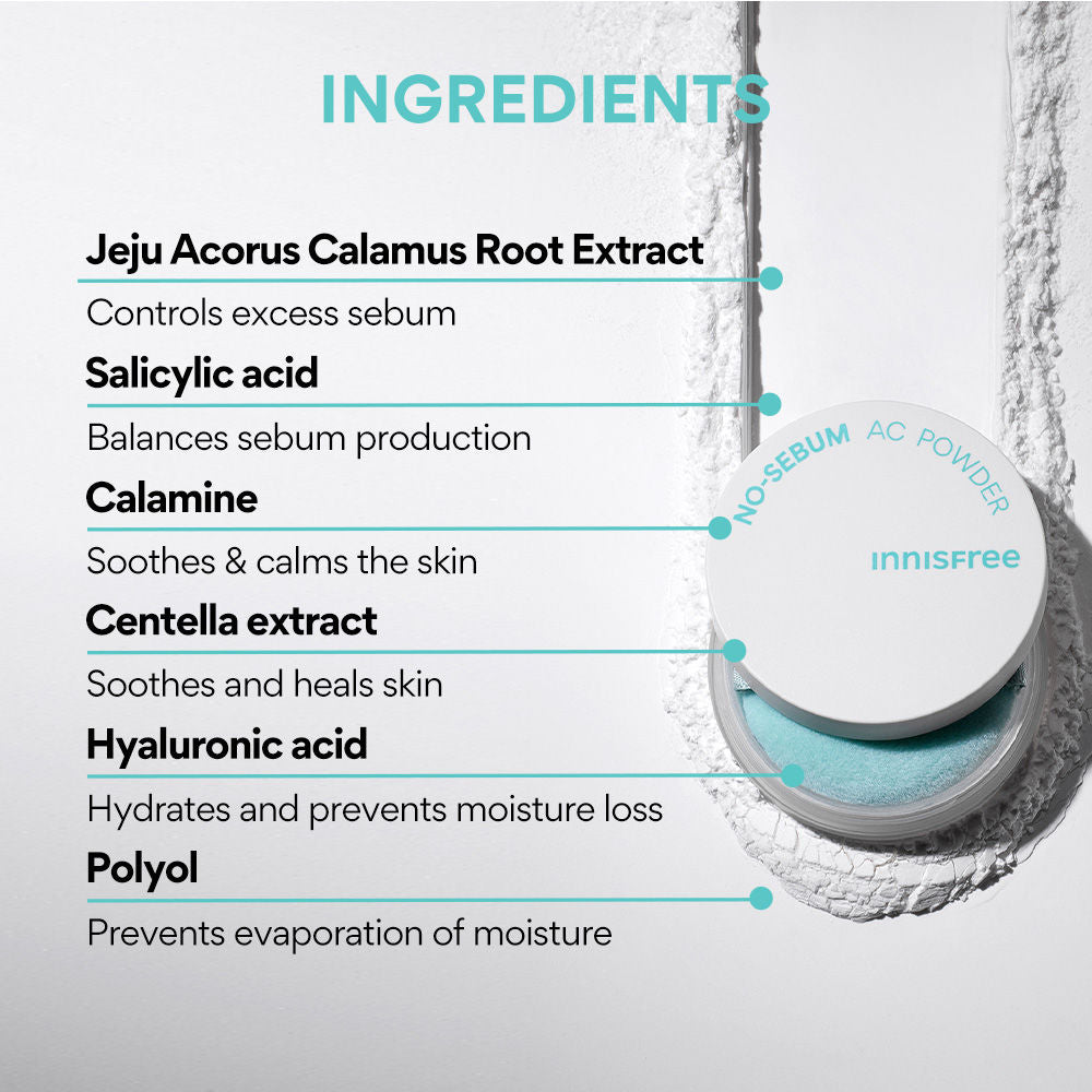 No Sebum AC Powder With Matte Finish - Controls Excess Sebum