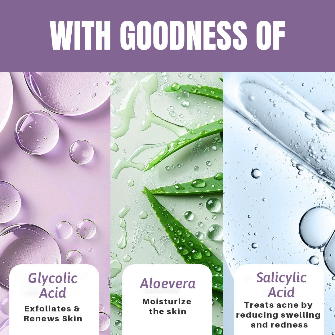 Glycolic Acid & Salicylic Acid Anti Acne & Pore Care Face Wash