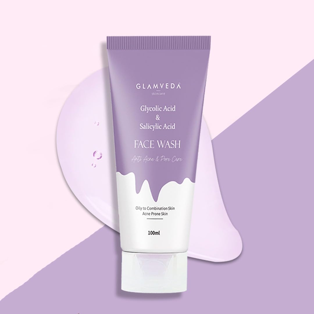 Glycolic Acid & Salicylic Acid Anti Acne & Pore Care Face Wash