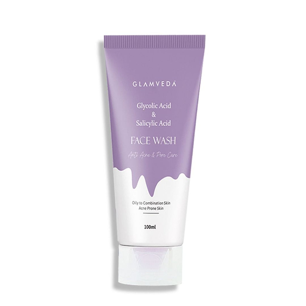 Glycolic Acid & Salicylic Acid Anti Acne & Pore Care Face Wash