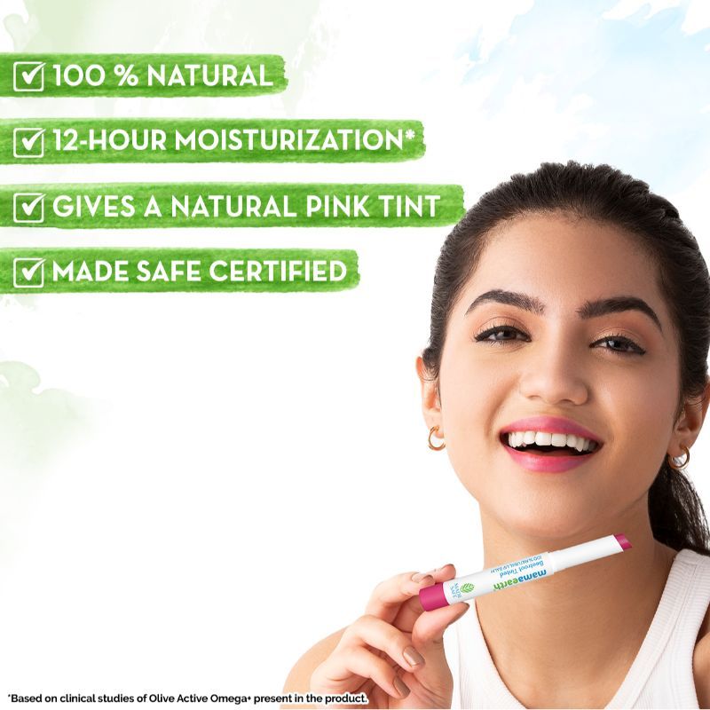 Beetroot Tinted Lip Balm with Beeswax for 12 Hour Moisturization