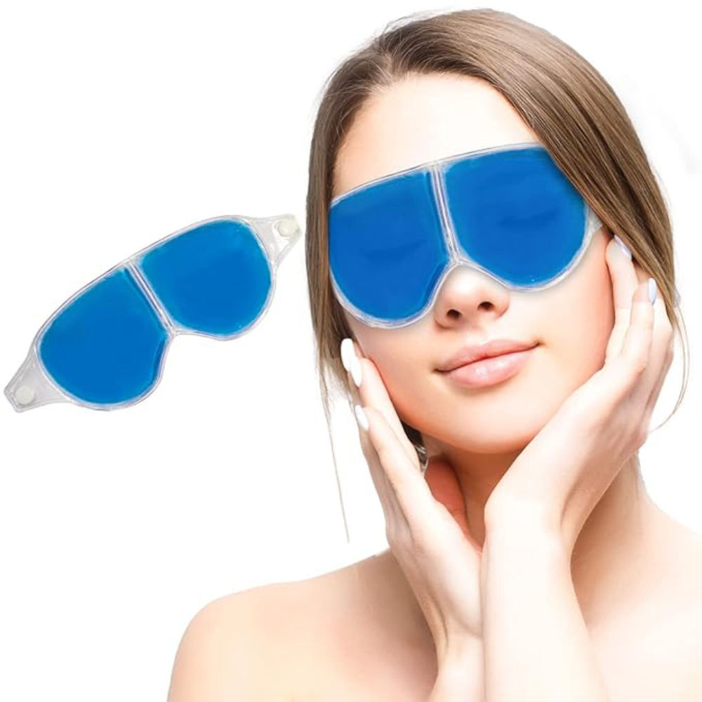 Stretchable Eye Mask With Cooling Gel For Dark Circles Dry Eyes & Redness