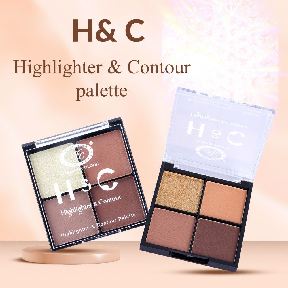 H & C Highlighter & Contour Palette Radiant Glow