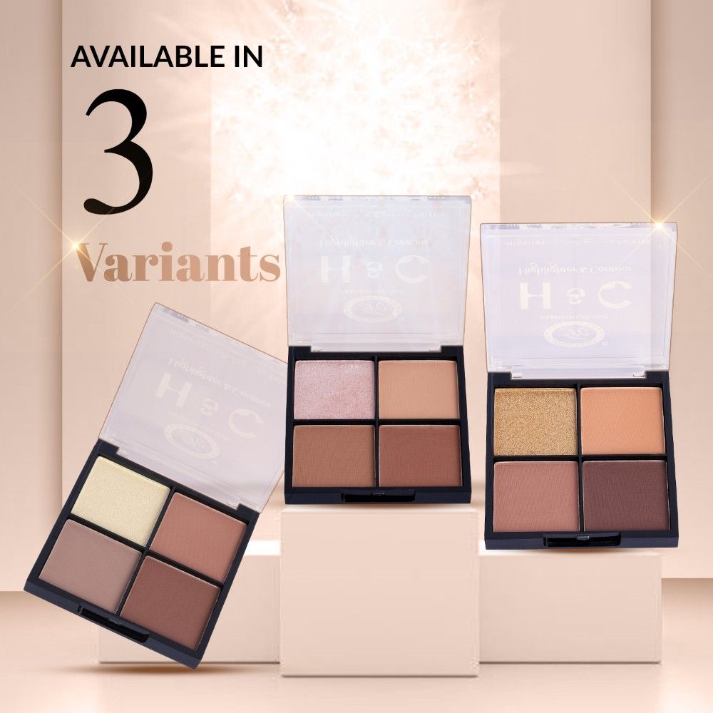 H & C Highlighter & Contour Palette Radiant Glow