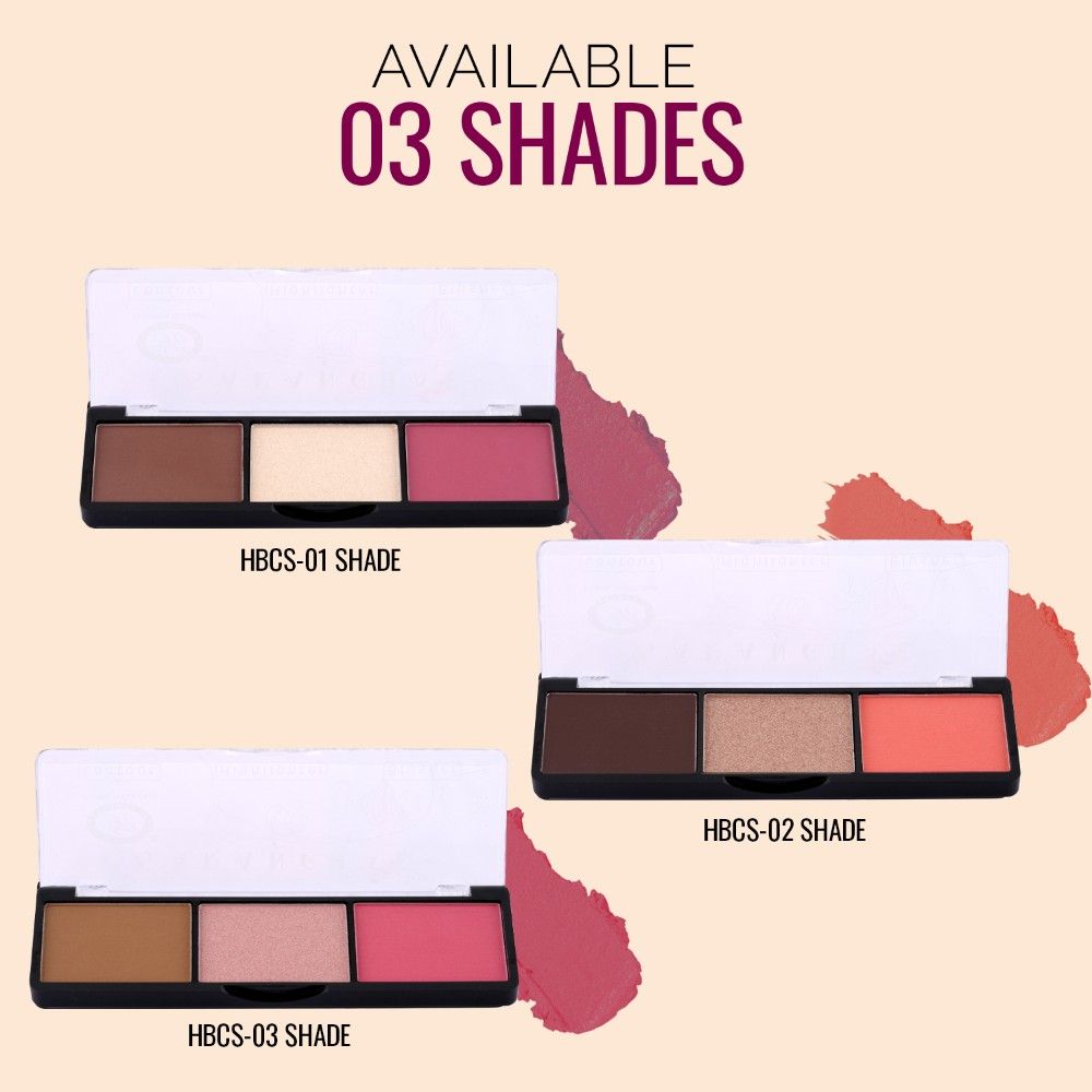 Saranghae 3 In 1 Contour Highlighter Blusher Palette