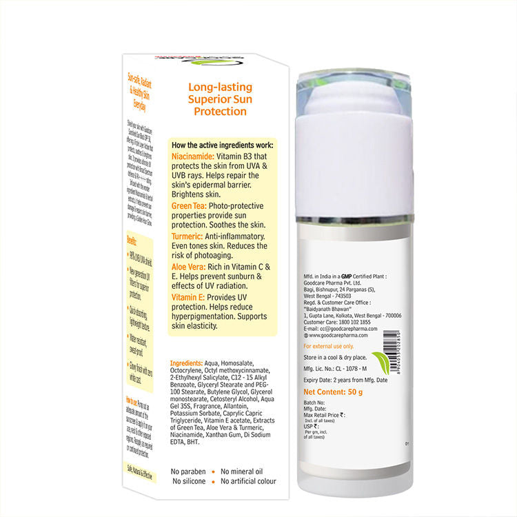 Sun Block SPF 50 PA++++ With Vitamin E & Niacinamide, No White Cast Sunscreen
