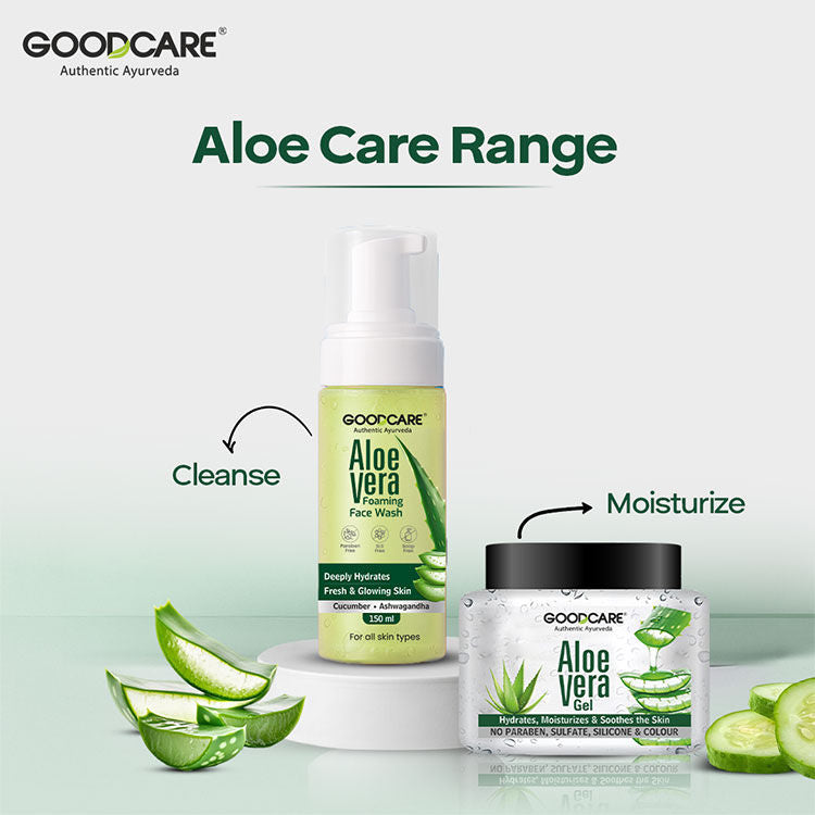 Ayurvedic Aloe Vera Foaming Face Wash With Ashwagandha & Cucumber