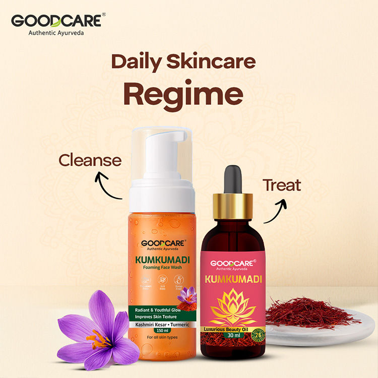Ayurvedic Kumkumadi Foaming Face Wash With Saffron & Turmeric