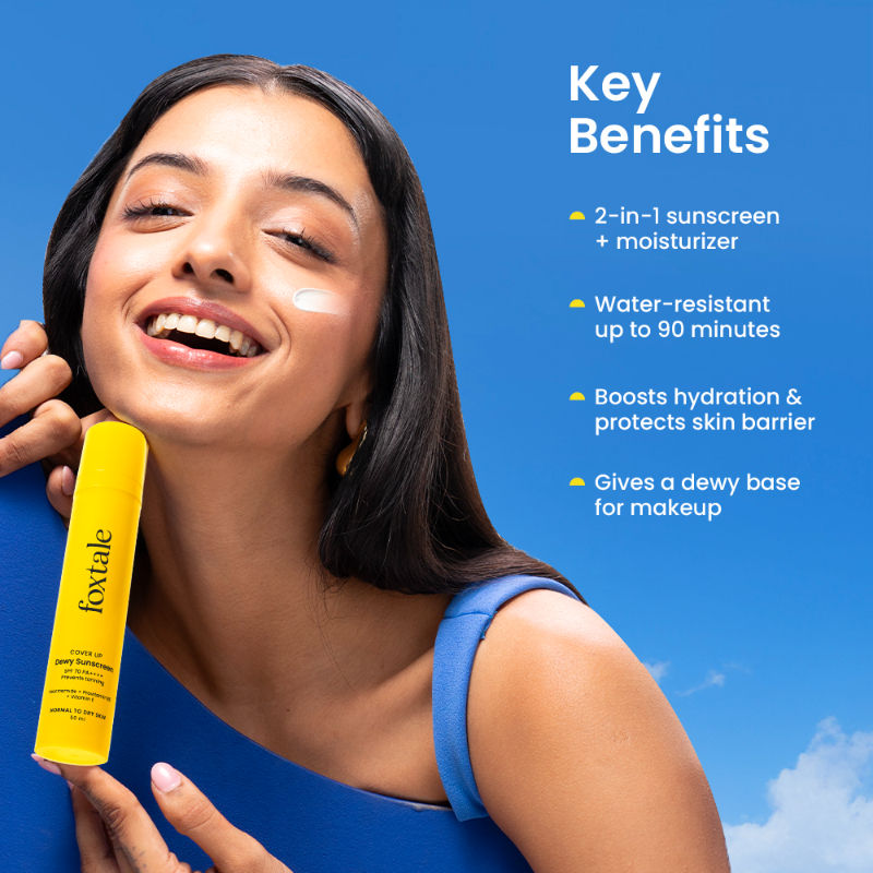 Dewy Sunscreen SPF 70 PA++++ With Niacinamide + Provitamin B5 + Vitamin E