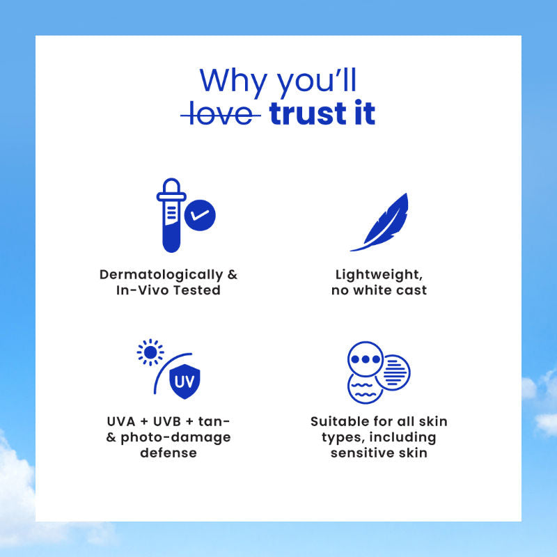SPF 70 Gel-Cream Sunscreen for Oily Skin with PA++++ & Niacinamide