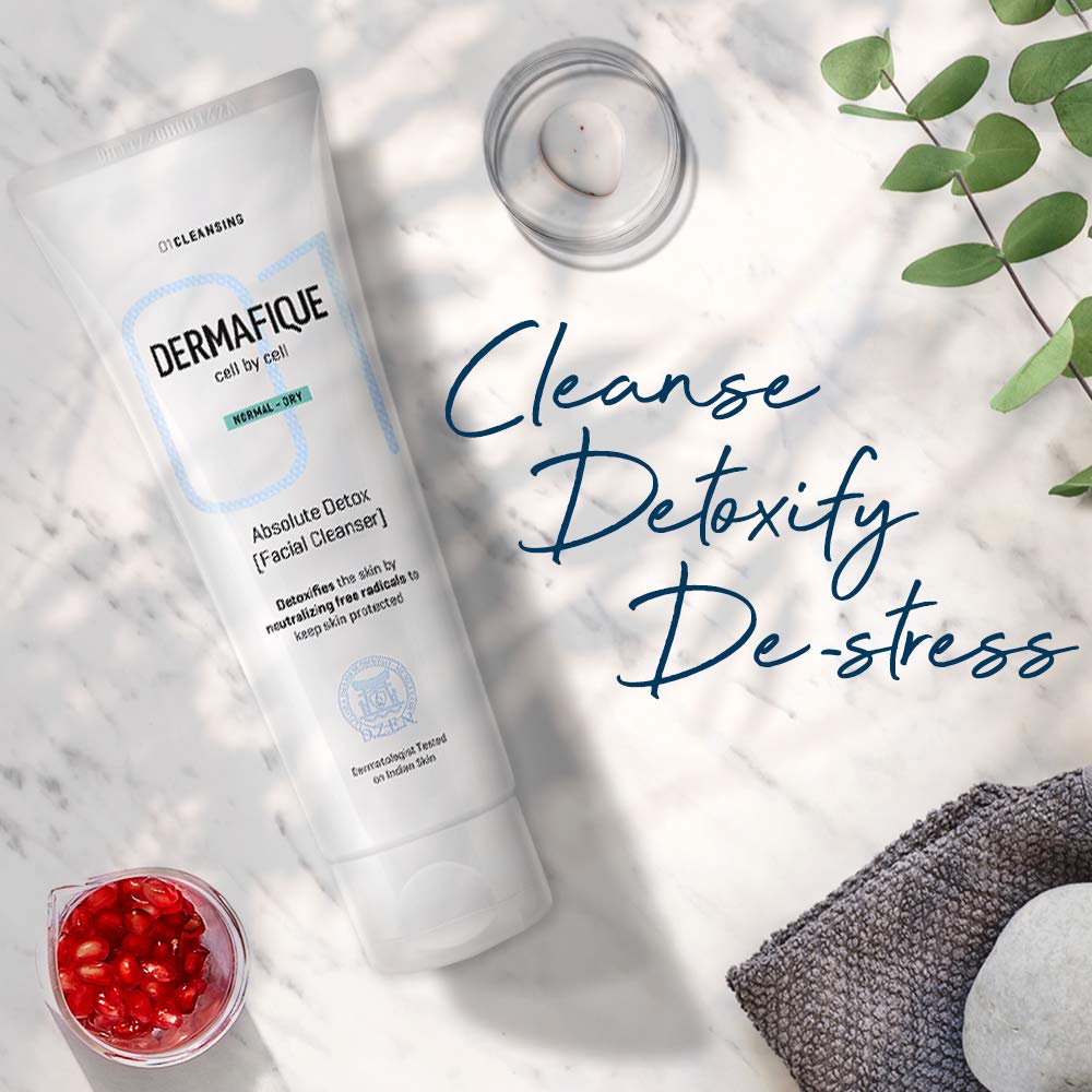 Absolute Detox Facial Cleanser Exfoliating Face Wash With Vitamin E, Cleanses Pores