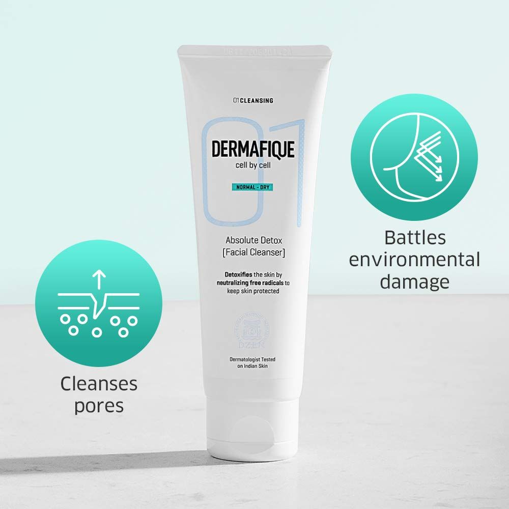 Absolute Detox Facial Cleanser Exfoliating Face Wash With Vitamin E, Cleanses Pores