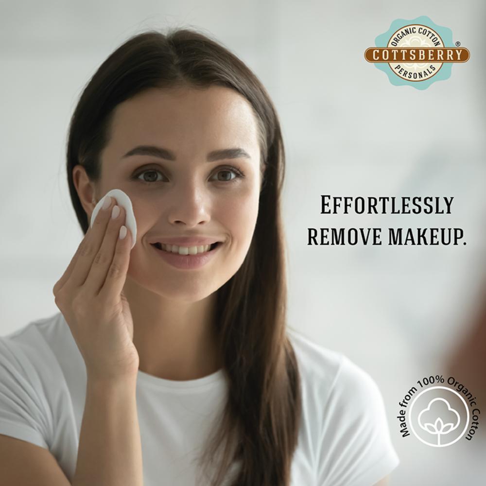 Organic Cotton Round Eye Pads With Aloevera