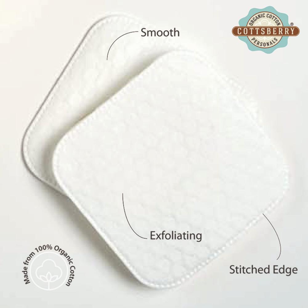 Organic Cotton Square Facial Pads With Aloevera