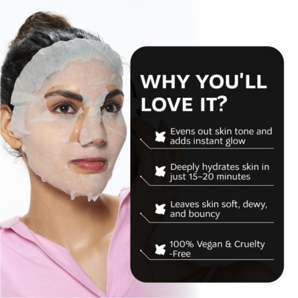 Dunamiss Hydra Boost Instant Glow Sheet Mask with Hyaluronic Acid
