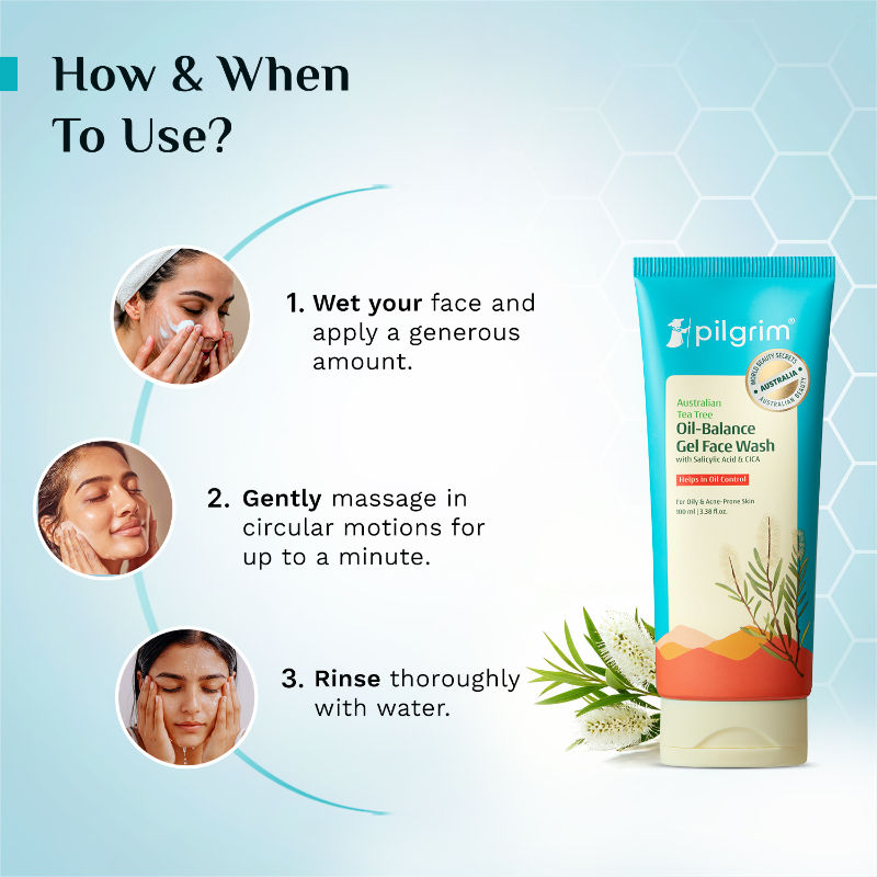 Tea Tree Oil-Balance Gel. Face Wash