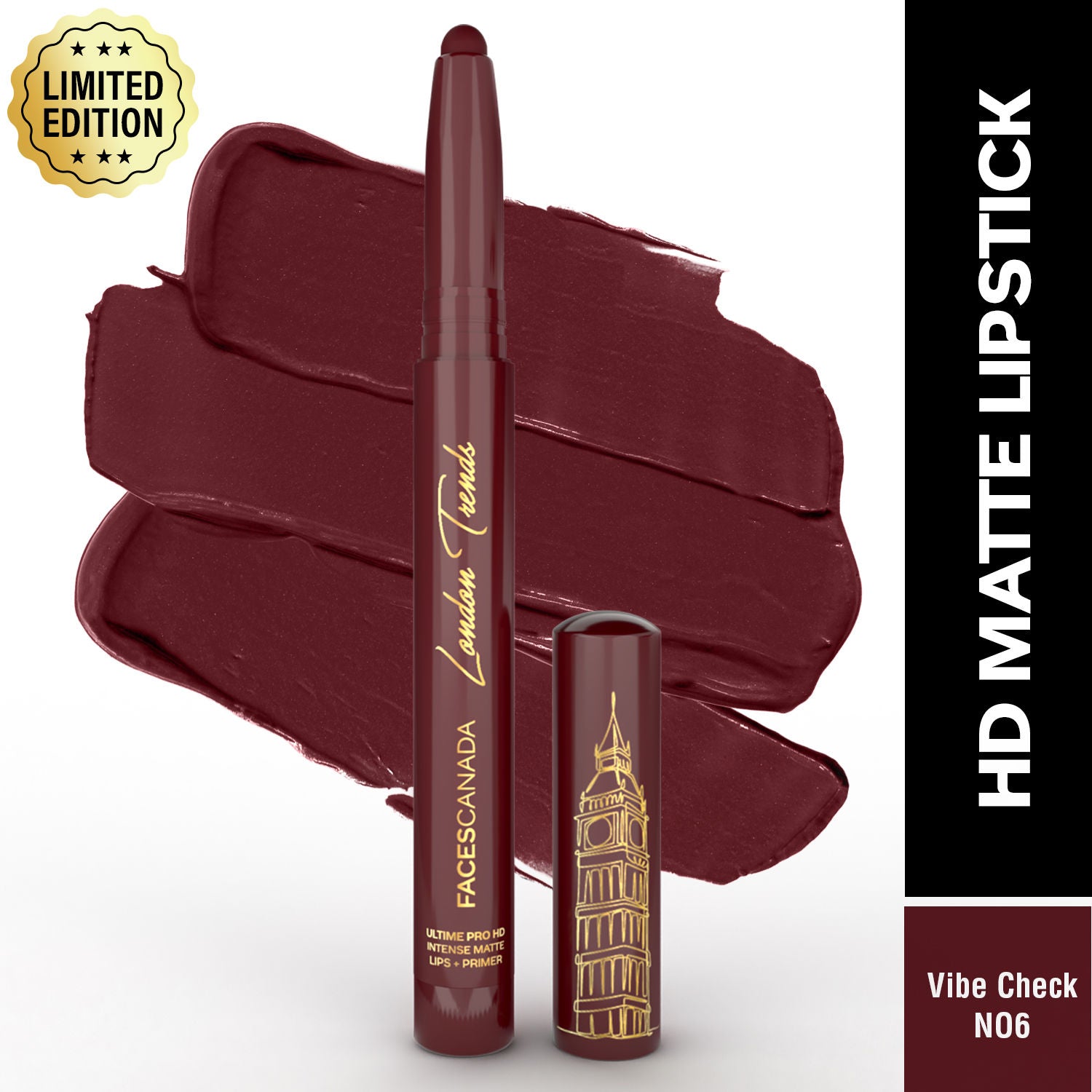 Ultime Pro HD Intense Matte Lips + Primer - Vibe Check N06, 9HR Long Stay