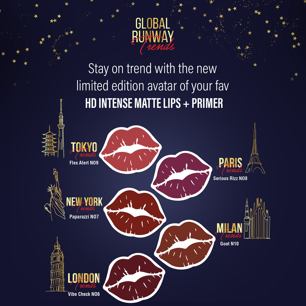 Ultime Pro HD Intense Matte Lips + Primer - Vibe Check N06, 9HR Long Stay